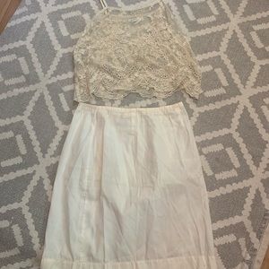 Vintage body suit and skirt liner